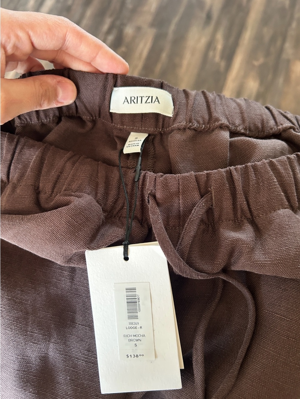 Aritzia Wide-Leg Pull-On Pants - Brown - Picture 7 of 7